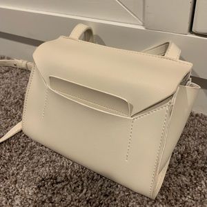 White crossbody purse